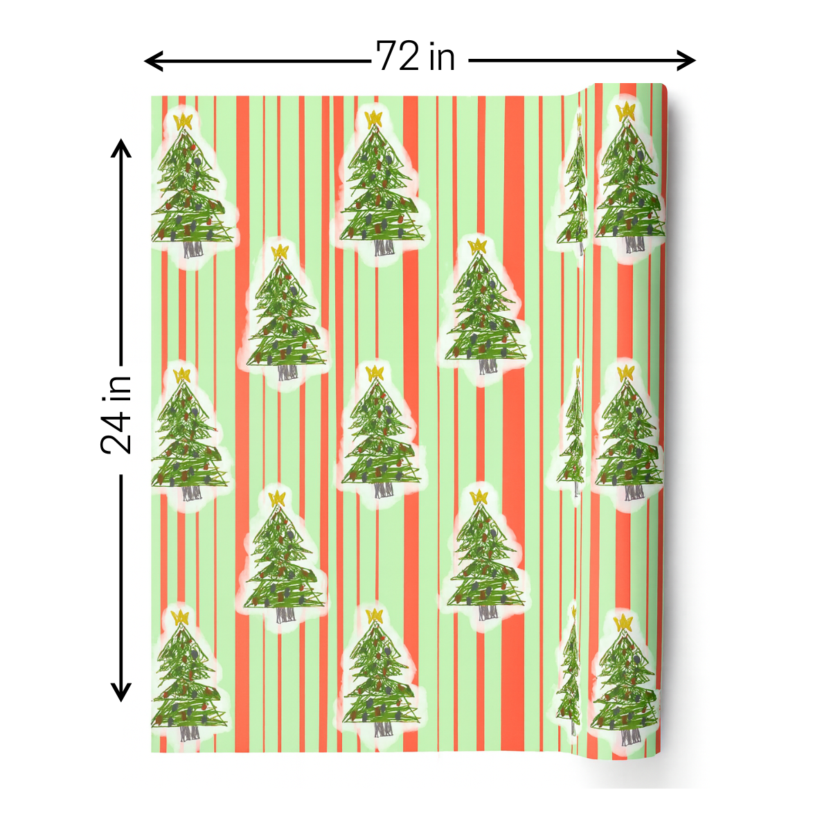 24x72" Custom Wrapping Paper Roll