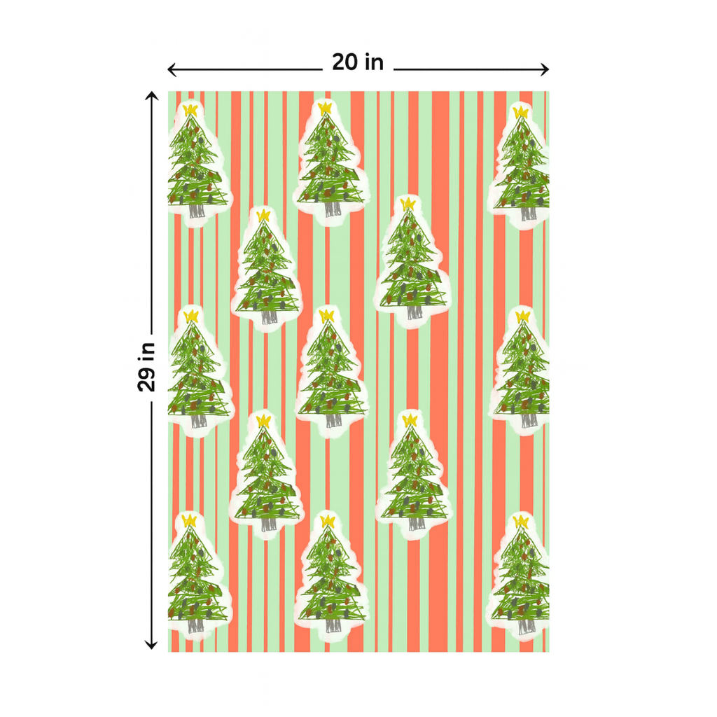 5 Sheets of Custom Wrapping Paper – 20x29"