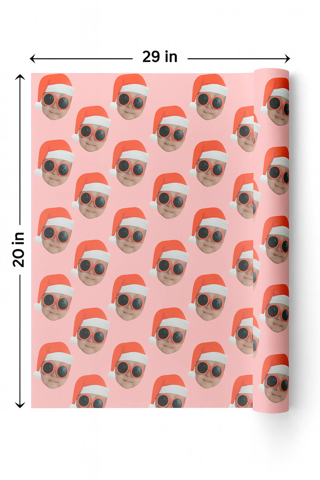5 Sheets of Custom Wrapping Paper – 20x29"